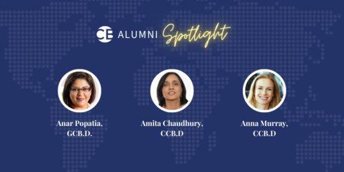 Alumni spotlight, August 2022 Amita Chaudhury, Anna Murray and Anar Popatia
